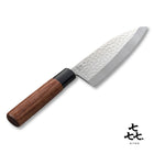 「㐂.」KITEN 槌目、出刃包丁160mm、SUS420J2ステンレス鋼、茶合板ハンドル