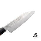 「㐂.」KITEN 槌目、三徳包丁165mm、SUS420J2ステンレス鋼、茶合板ハンドル