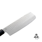「㐂.」KITEN 槌目、菜切り包丁165mm、SUS420J2ステンレス鋼、茶合板ハンドル