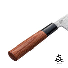 「㐂.」KITEN 槌目、小出刃包丁100mm、SUS420J2ステンレス鋼、茶合板ハンドル