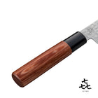 「㐂.」KITEN 槌目、菜切り包丁165mm、SUS420J2ステンレス鋼、茶合板ハンドル