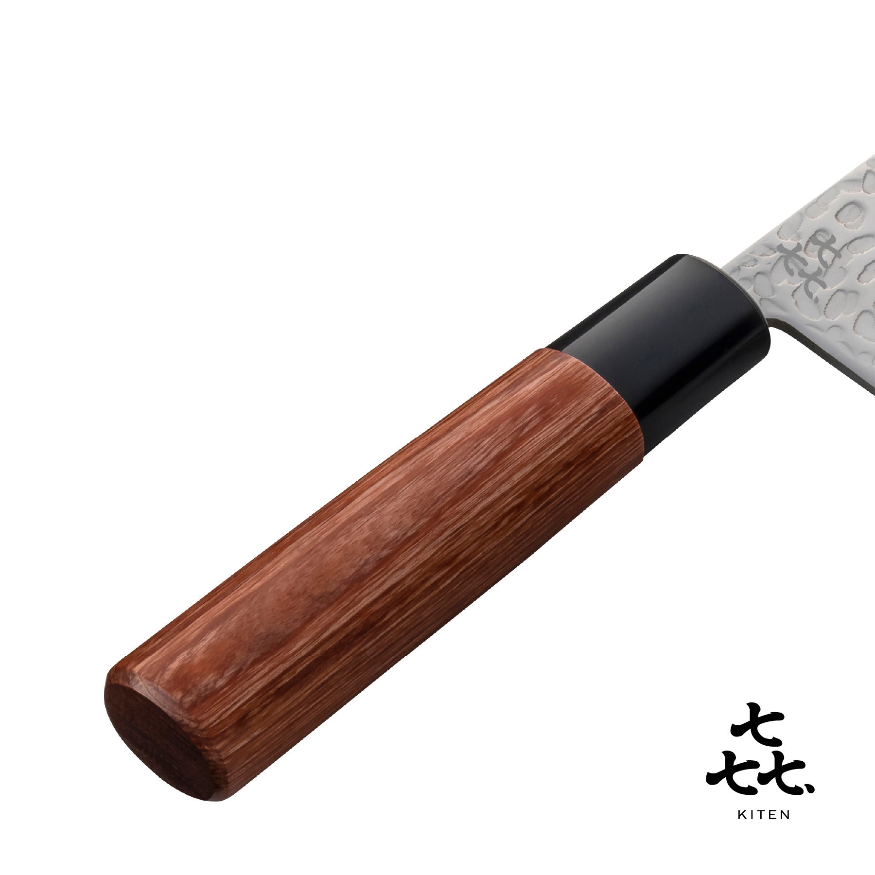 「㐂.」KITEN 槌目、出刃包丁160mm、SUS420J2ステンレス鋼、茶合板ハンドル