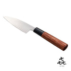 「㐂.」KITEN 槌目、小出刃包丁100mm、SUS420J2ステンレス鋼、茶合板ハンドル