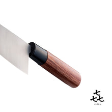 「㐂.」KITEN 槌目、出刃包丁160mm、SUS420J2ステンレス鋼、茶合板ハンドル