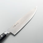 関喜一作、牛刀240mm、ステンレスダマスカス鋼、芯材V金10号、積層強化木ハンドル