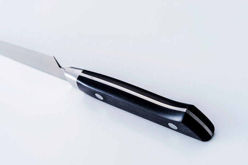 TSマダムナイフ、ペティナイフ120mm、クロームモリブデン鋼、口金付き、積層強化木ハンドルモデル