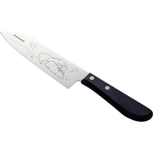 Animarch, Rabbit Model, 6.5 inch SUS420J2 steel, Santoku type Double Edged, Plywood Handle(deep purple)