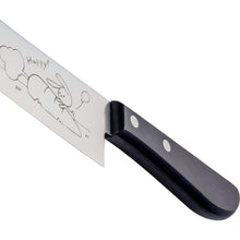 Animarch, Rabbit Model, 6.5 inch SUS420J2 steel, Santoku type Double Edged, Plywood Handle(deep purple)