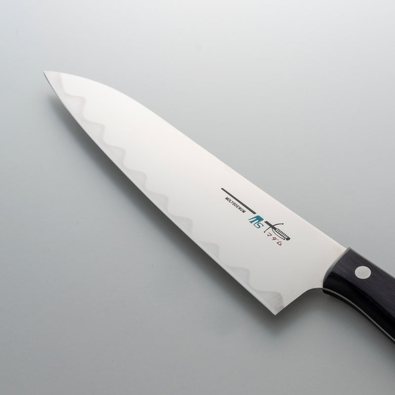 TSマダムナイフ、牛刀180mm、クロームモリブデン鋼、口金無し、積層強化木ハンドルモデル
