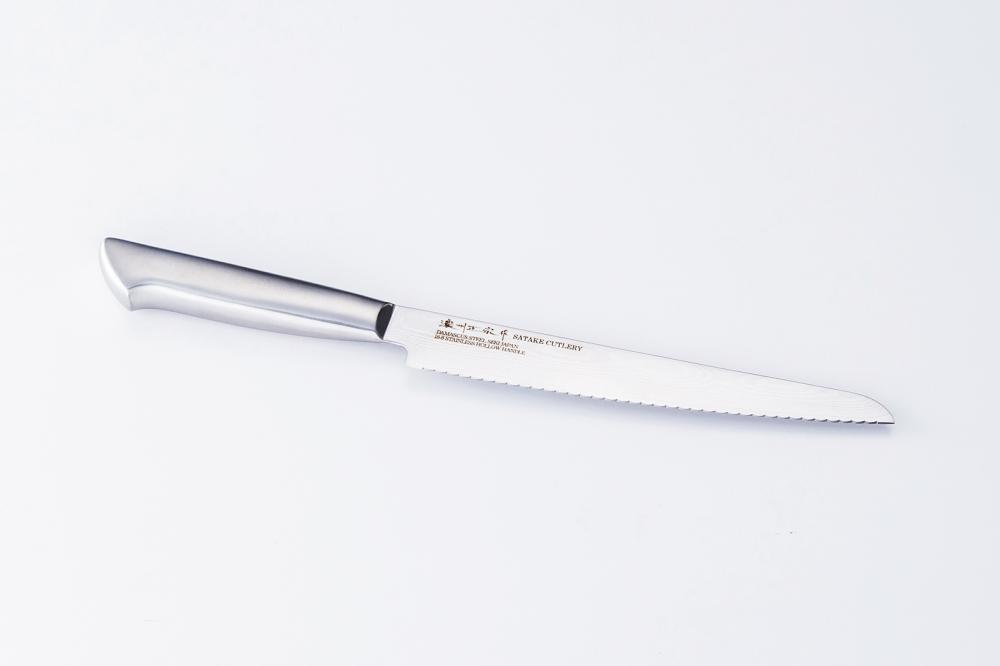 NOSHU MASAMUNESAKU, 7.9 inch Forged VG10 with 69 Layers of Stainless Damascus, Ham Slicer type Double Edged, 304 Stainless Steel Handle