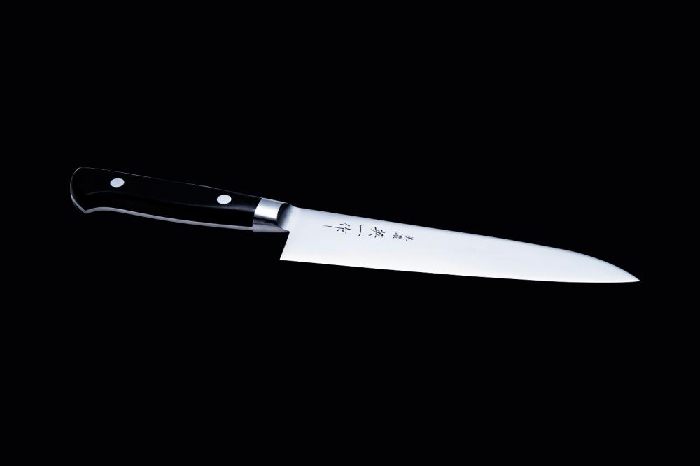 MINO HIDEICHI SAKU, 7.1 inch Forged VG1,  Gyuto type Double Edged, Plywood Handle