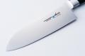 TS Madam Knife, 6.7 inch Chromoly steel,  Santoku type Double Edged, Plywood Handle