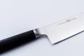 Shikisai MIYAKO, 7.1 inch AUS8 molybdenun vanadium steel  with 33 Layers of  Stainless Steel Damascus, Gyuto type Double Edged, Plywood Handle