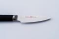 Shikisai MIYAKO, 3.2 inch AUS8 molybdenun vanadium steel  with 33 Layers of  Stainless Steel Damascus, Paring type Double Edged, Plywood Handle