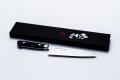 MINO HIDEICHI SAKU, 7.1 inch Forged VG1,  Santoku type Double Edged, Plywood Handle